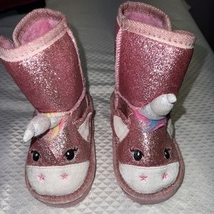Sparkly Pink Toddler Boots